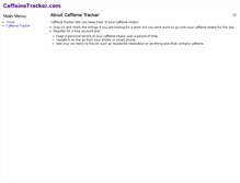 Tablet Screenshot of caffeinetracker.com